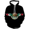Mens Hooded Sweatshirt With 3D Digital Print Loose Fit Long Sleeve Pullover Fall Casual Wear