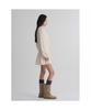 8SECONDS Low-Waist Long-Sleeve Mini Dress Ivory