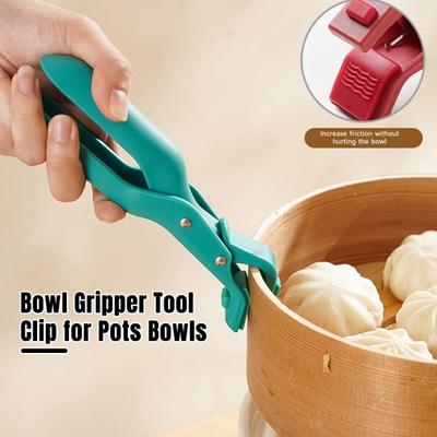 Anti-scald Silicone Clip for Pots One-Handed Resistant Operation High Temperature Bowls Versatile Cooking Tongs