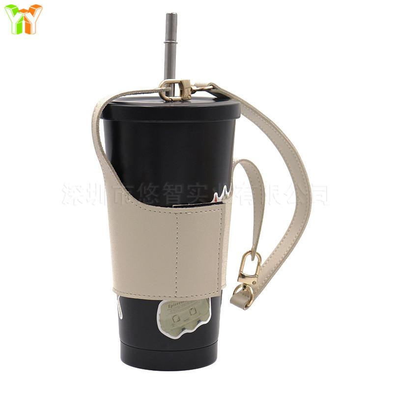 Sometime Cute Plush Cup Sleeve Autumn Winter Velcro Detachable Handheld For Coffee Milk Tea Cups Taiwan Popular Hot Cold Drinks