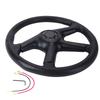 RASTP-Universal 14inch 350mm Racing Steering Wheel Skidproof PU Leather Car Sport Steering Wheels Car Accessories STW080