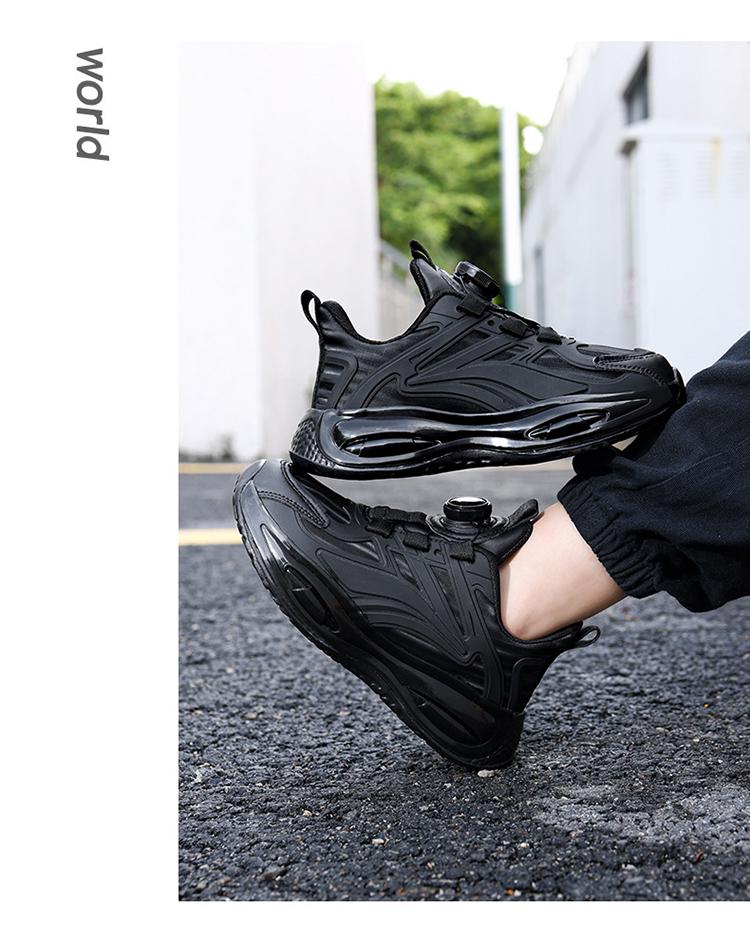 Tênis Esportivo de Couro para Meninos Primavera & Outono 2025 - Para Corrida e Roupas Ativas Infantis