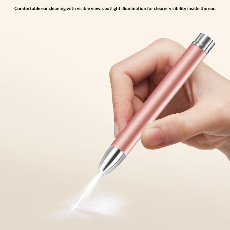 Eco-friendly Ear Picking Tool Set Gentle Goose Feather Massage Stick Polished Ear Scoop for Daily Ear Health Care