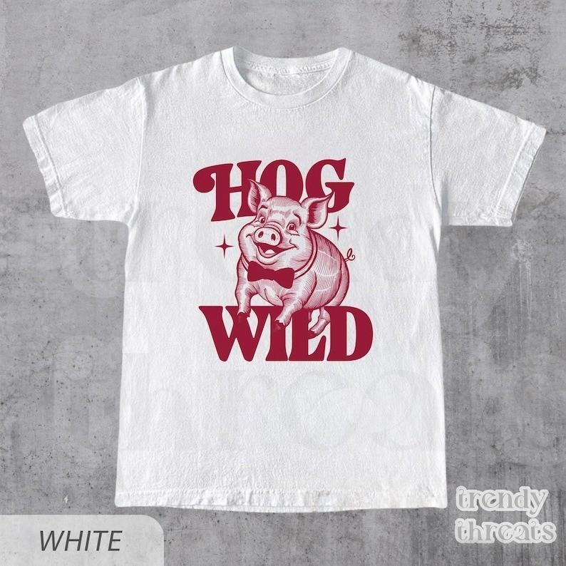 Funny Pig Shirt Hog Wied Graphic Tee Funny Animal TShirt Full Size S3XL Unisex T-Shirt XXXXL