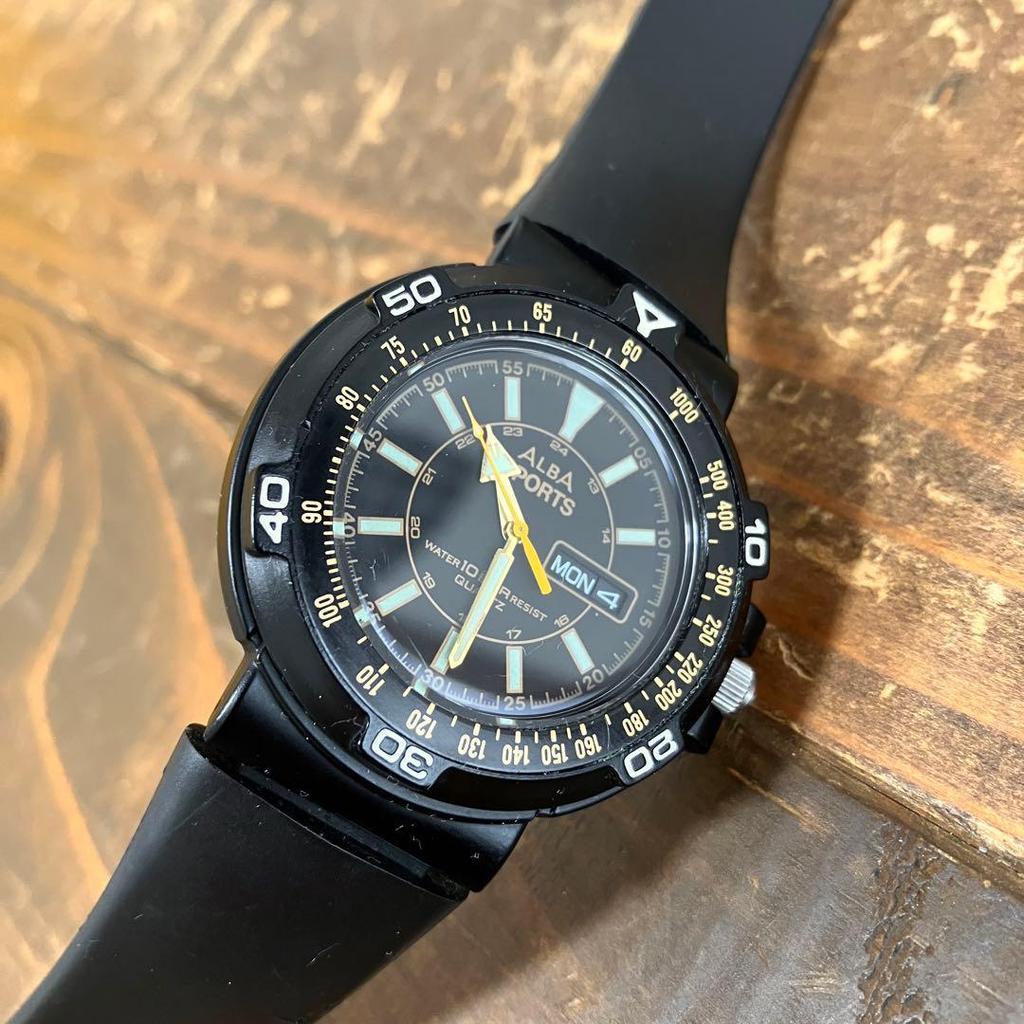 Used SEIKO ALBA SPORTS Quartz Alba Made in Japan