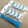 8PCS Lame di rasoio di sicurezza femminile Rasatura di bellezza per le donne Testa di ricambio per lama di rasoio per rasoio a 3 strati con 1 supporto per PC