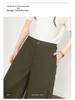 Women's Khaki High-Waist Loose Wide-Leg Banana Pants - Spring/Autumn 2026 Plus Size Casual