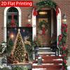 2D Flat, 2D Flat,1pc Christmas Magic In a Snowy Forest Printing, Double-sided Garden Flag, Family Courtyard Lawn Decoration, Outdoor Decoration, No El