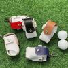Portable Golf Bag Waterproof Leather Ball Bag Golf Small Fanny Bag Buckle Accessory Bag Lightweight
