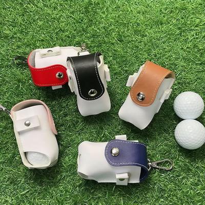 Taşınabilir Golf Çantası Su Geçirmez Deri Top Çantası Golf Küçük Bel Çantası Toka Aksesuar Çantası Hafif