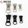 5-50Pc Meetee 3#5#8# Zipper Slider for Resin Zips Bag Garment Zippers Puller Head Zip Repair Kit Replacement Sewing Accessories
