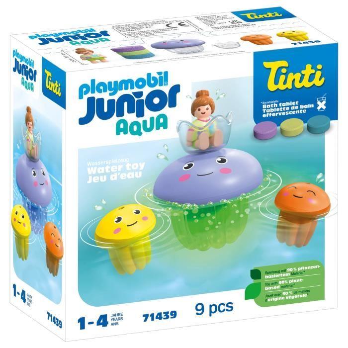 PLAYMOBIL Junior 71439 Famille de méduses, Junior AQUA Tinti, Jouet pour le bain, Dès 12 mois
