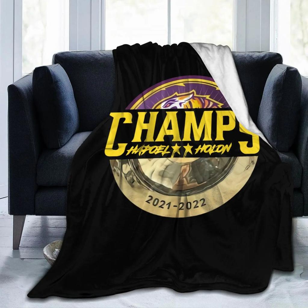 Hapoel Holon Basketball Soft Plush Blanket, Flannel Blanket Throw Blanket for Living Room Bedroom Bed Sofa Picnic Cover