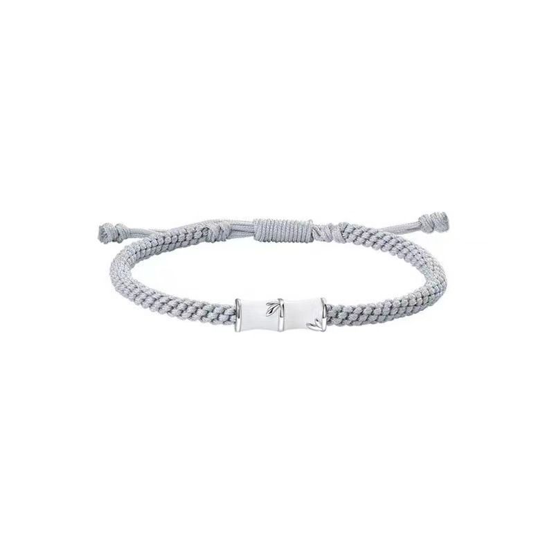 

Бамбуковый Динг Стерлинговое Серебро Парный Браслет Пара Минималистичный Уникальный Дизайн Мужской и Женский Любовь на Расстоянии Студенты Регулируемый Ремешок для Ношения для Влюбленных [Zhuding Couple-Women s]]