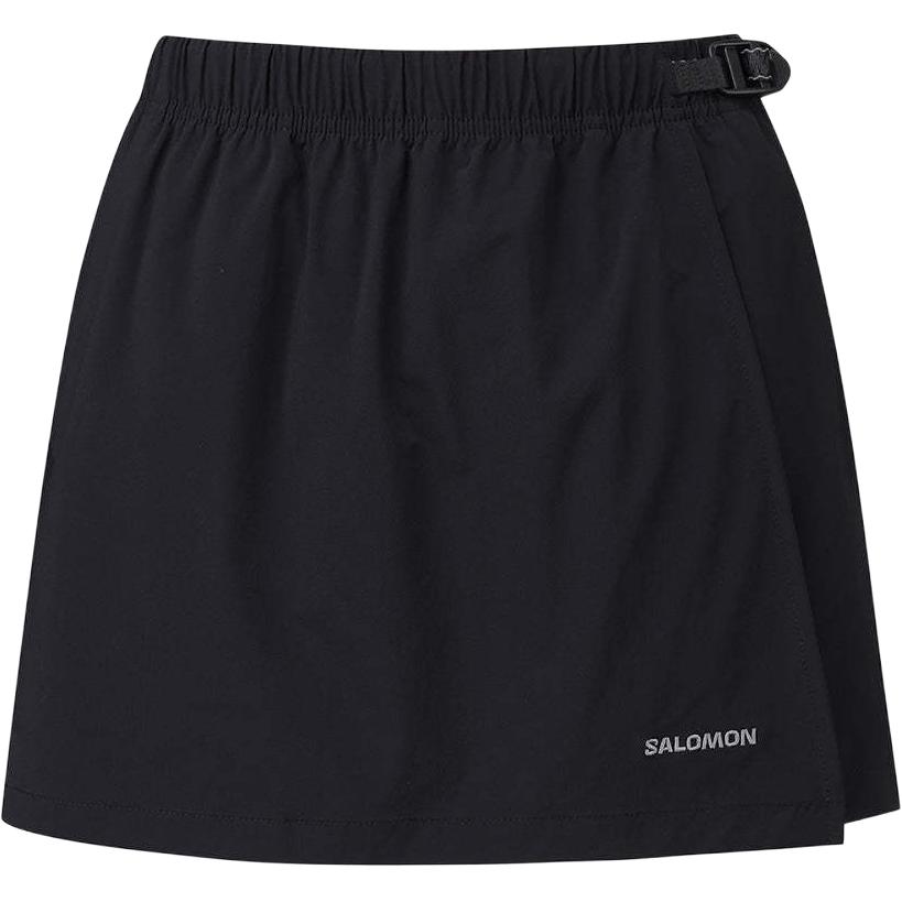 

Salomon Logo Strap Skirt Casual Short Skirt Women skirts Black C28198 L