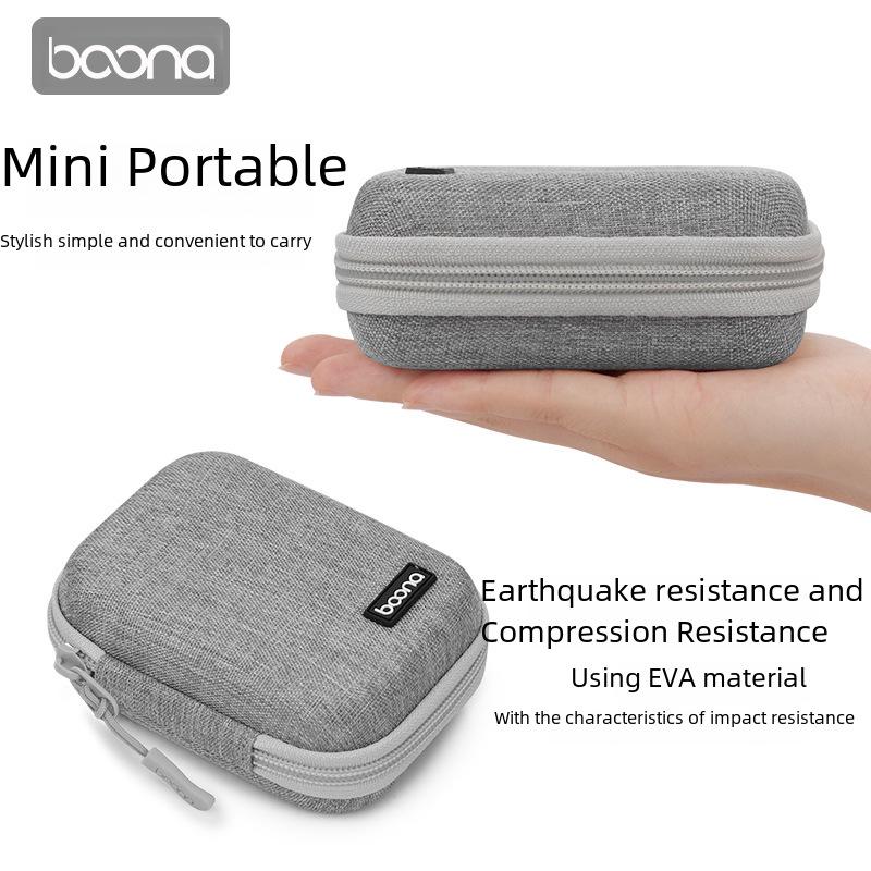Bluetooth Headset & Charger Storage Box - EVA Protection for Cables, U-Disk, Phone Accessories
