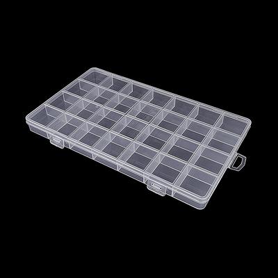 28 Grids Transparent Organizer Box Plastic Square Organizers Storage Boxes For Home Makeup Jewelry Accessories Organizer