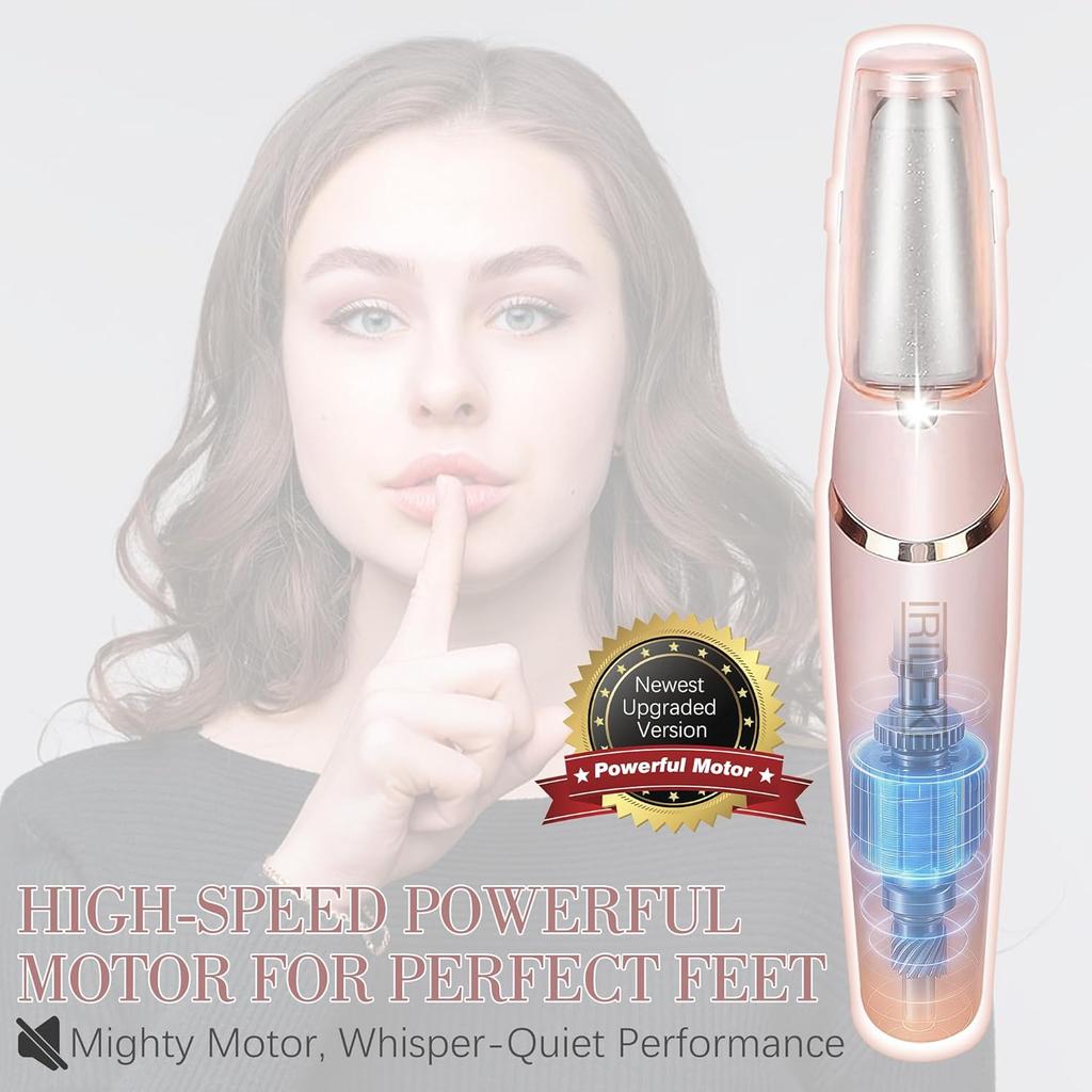 Upgraded Electric Callus Removers for Feet, Electric Foot Callus Remover, Rechargeable Portable Electronic Foot File Pedicure Tools, Professional