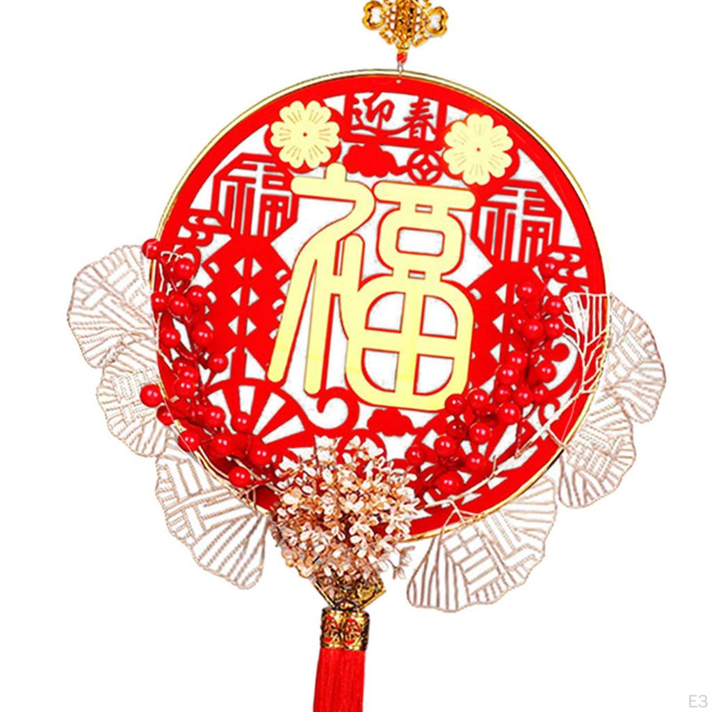 Chinese Year Hanging Decoration Charm Tassel Fu Character for Entrance