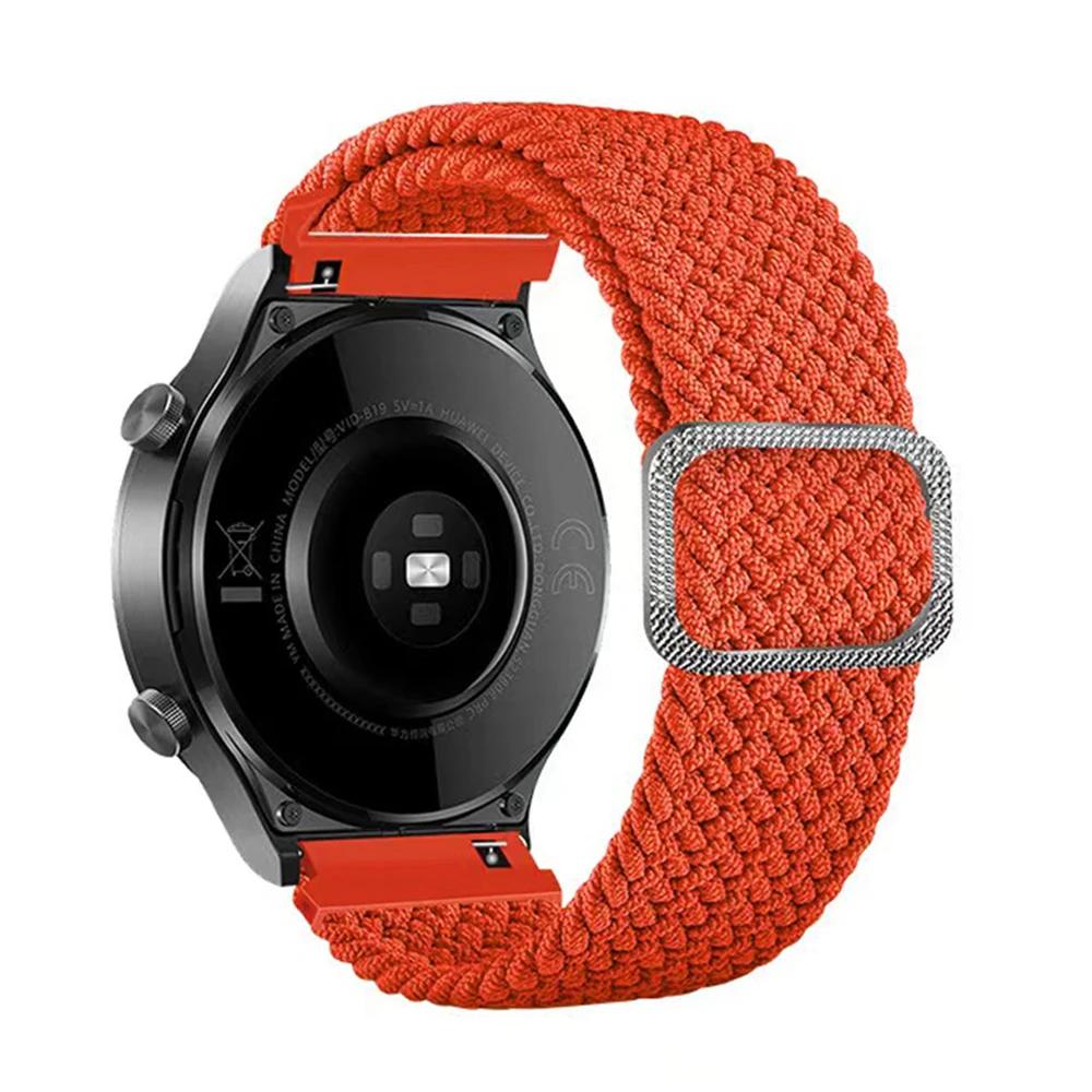 20mm 22mm Nylon Strap For TicWatch E2/E3/S2/GTH 2/GTW/GTH Braided Band For TicWatch Pro 3 Ultra GPS Bracelet Sports Belt Corre