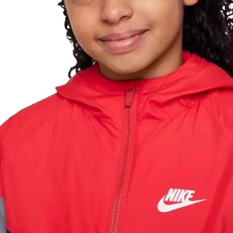 Nike Jacket Hooded Zipper Comfortable Long Sleeve Unisex Jackets Red Black HJ2534-657