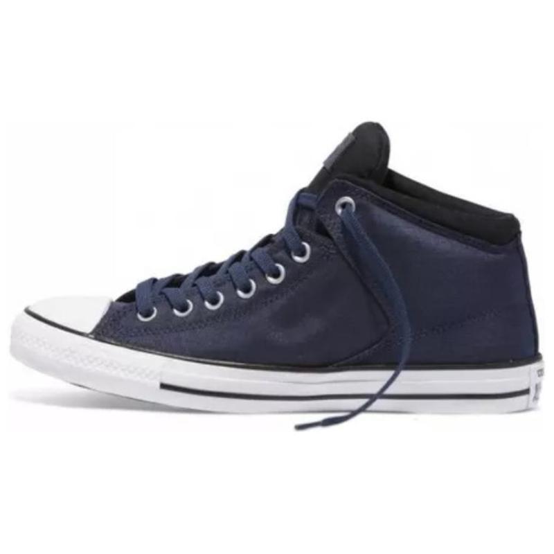 

Converse Ctas High Street comfortable and versatile wear-resistant and lightweight high-top canvas shoes unisex blue and white 44