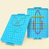 Light Weight Geometry Pegboard Portable Geoboard Math Teaching Aid For Spatial Reasoning Development Kids Age 5+