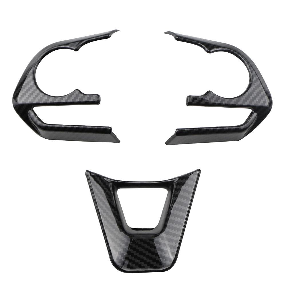 

Автомобильный руль, кнопка, панель, накладка, наклейка для Toyota RAV4 RAV 4 Corolla Avalon 2019 2020 2021 2022, аксессуары чёрный