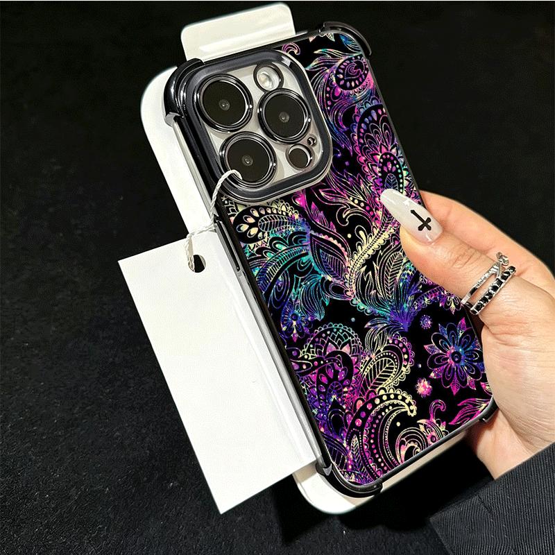 Mandala Sunflower Dreamy Style Plating Phone Case For Xiaomi Poco X5 X6 X7 X8 Pro Max F8 Ultra F7 M8 M7 M5S Redmi 15C 15 14C 13C
