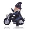 1PCS Gnome Dwarf Resin Crafts Garden Decoration Home Ornaments Biker Old Man Riding Motorcycle Statue Gardening Decorations