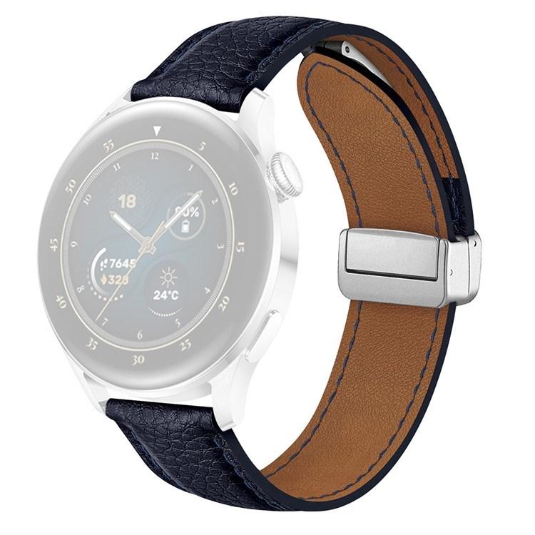 For Samsung Galaxy Watch3 45mm Huawei Watch GT 4 46mm Leather Strap 22mm Magnetic Watch Band