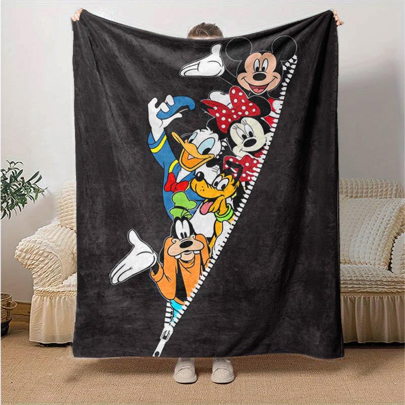 1pc, Cozy Disney Characters Home Decor Fleece Blanket: Perfect Gift for Bedroom, Living Room, Travel, Camping, Car