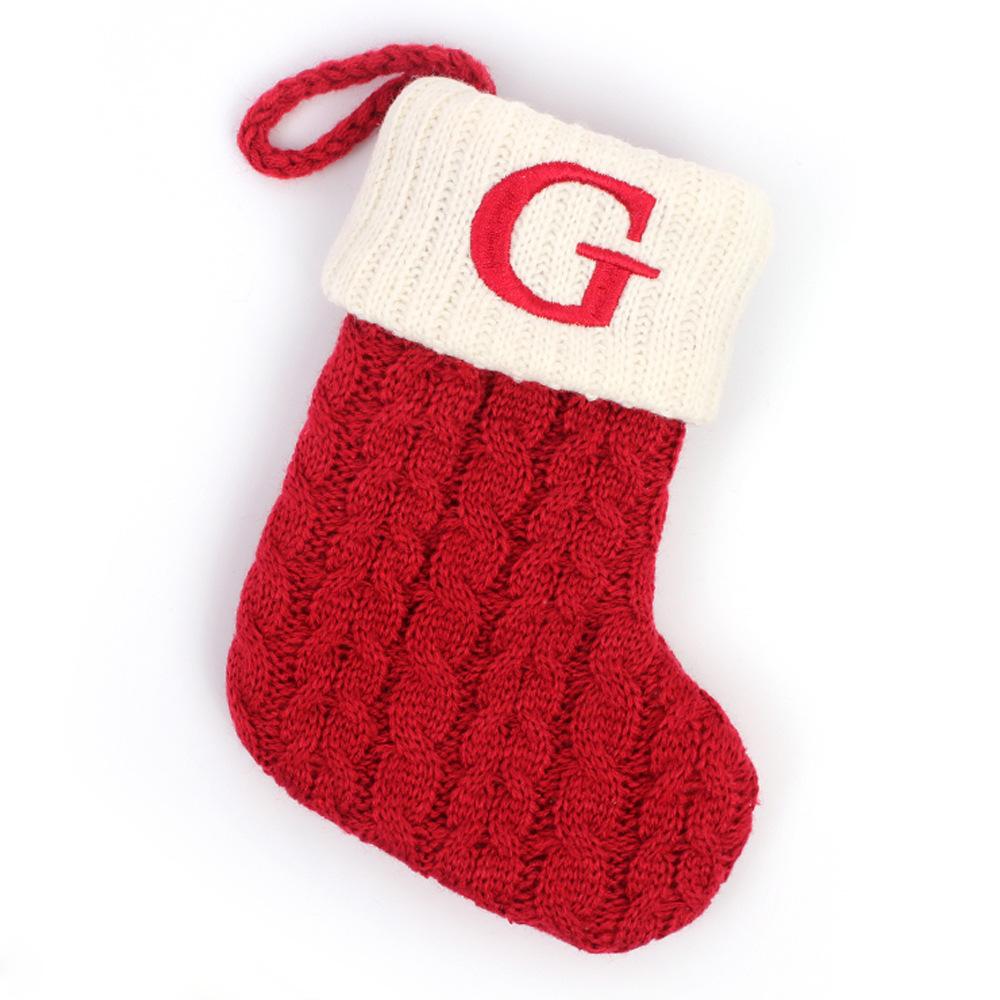High Quality Exquisite Christmas Socks Candy Bags Letters Christmas Tree Ornaments Decorations Party Supplies