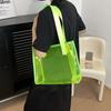 Fashionable Street Style Pvc Tote Bag 2023 Summer Trendy Women's Handbag