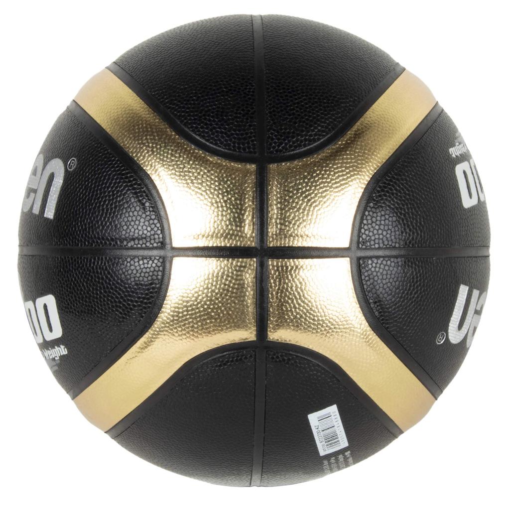Molten Basketball, Size 7, Synthetic Leather, Black and Gold, B7Z3700-KZ