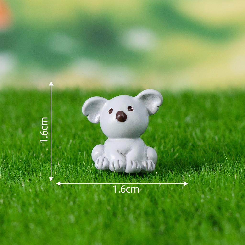 1Pcs Cute Animals Micro Figurine Rabbit Sheep Duck Pig Cat Horse Frog Turtle Snake Koala Mini Ornament Garden Landscape Decor