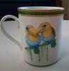 HERMES Paris Toucans Mug Cup Tableware 3.15 x 3.74 inch Japan Box Authentic