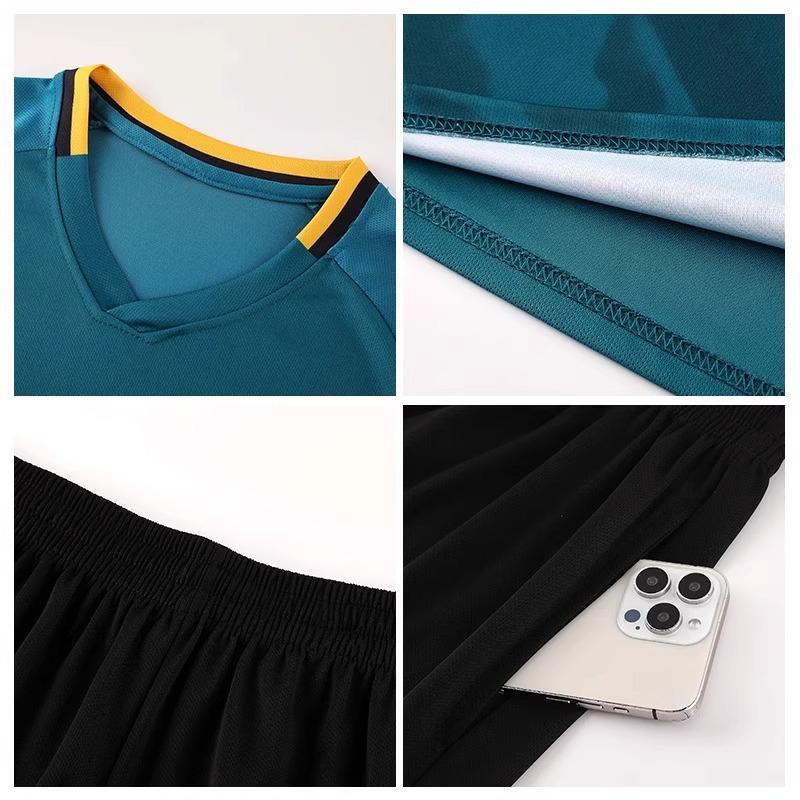 Children's Badminton Suit Set Summer Quick-drying Sports Short-sleeved Training Suit Table Tennis Suit Volleyball Suit Group Buying Wholesale