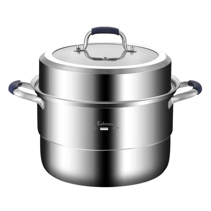 Beirens 28cm Double-Layer Stainless Steel Steamer Pot