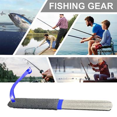 Angel-Wetzstein Doppelseitiger Angelhaken-Schärfer Fischhaken-Schärfen Schleifstein Diamantmaterial-Feile