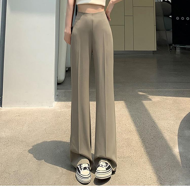 

Тонкі жіночі літні штани прямого крою на блискавці збоку XXXL