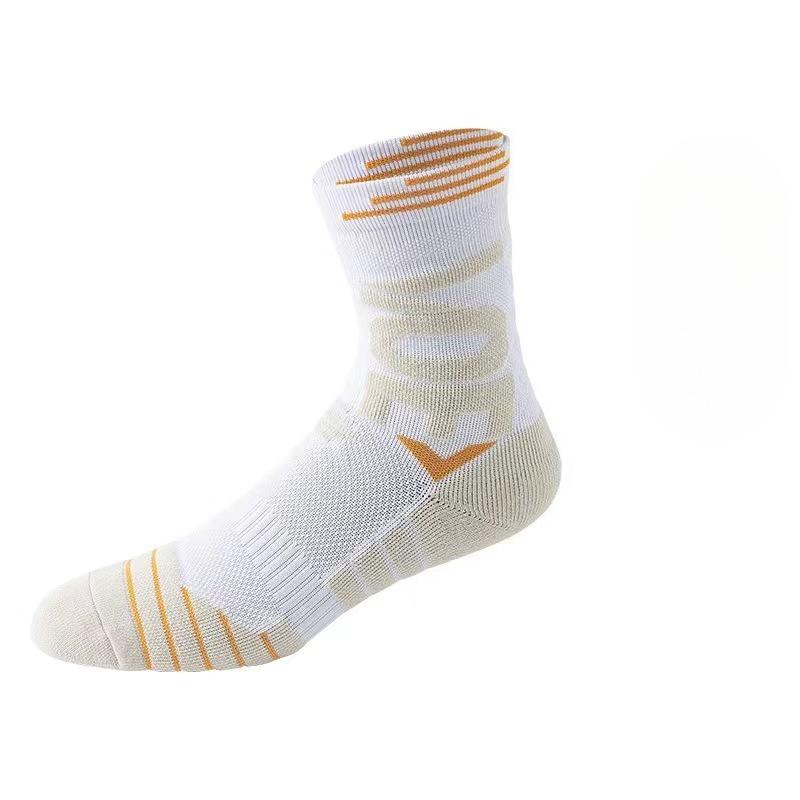 Men's Spring and Autumn Sports Basketball Running Sweatabsorbing Towel Bottom Shock Non Slip Socks