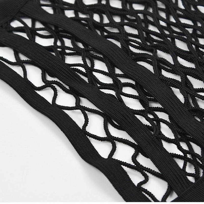 Between Car Seats Elastic Storage Net Bag Car Divider Pet Barrier Universal 3-layer High Stretchy Mesh Auto Interior Organizer
