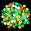 100Pcs Christmas Glow in The Dark Bouncy Balls Stocking Stuffers Toys Kids Birthday Party Game Gifts Rubber Bouncing Ball