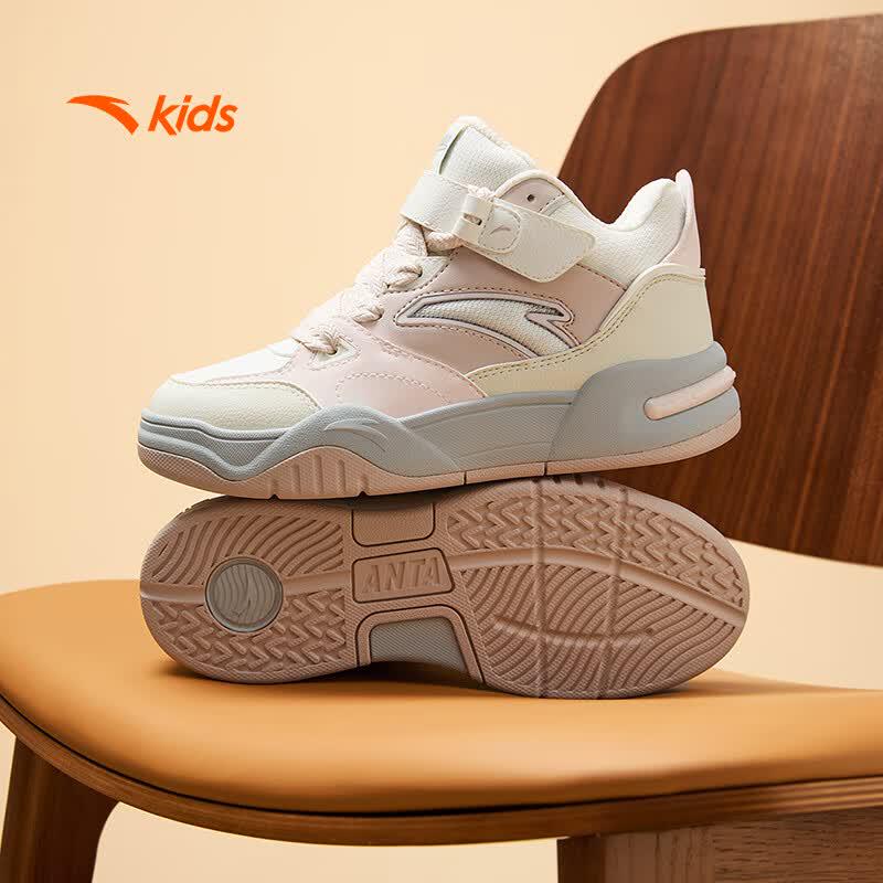 Anta Kids High-Top Velcro Casual Shoes 36