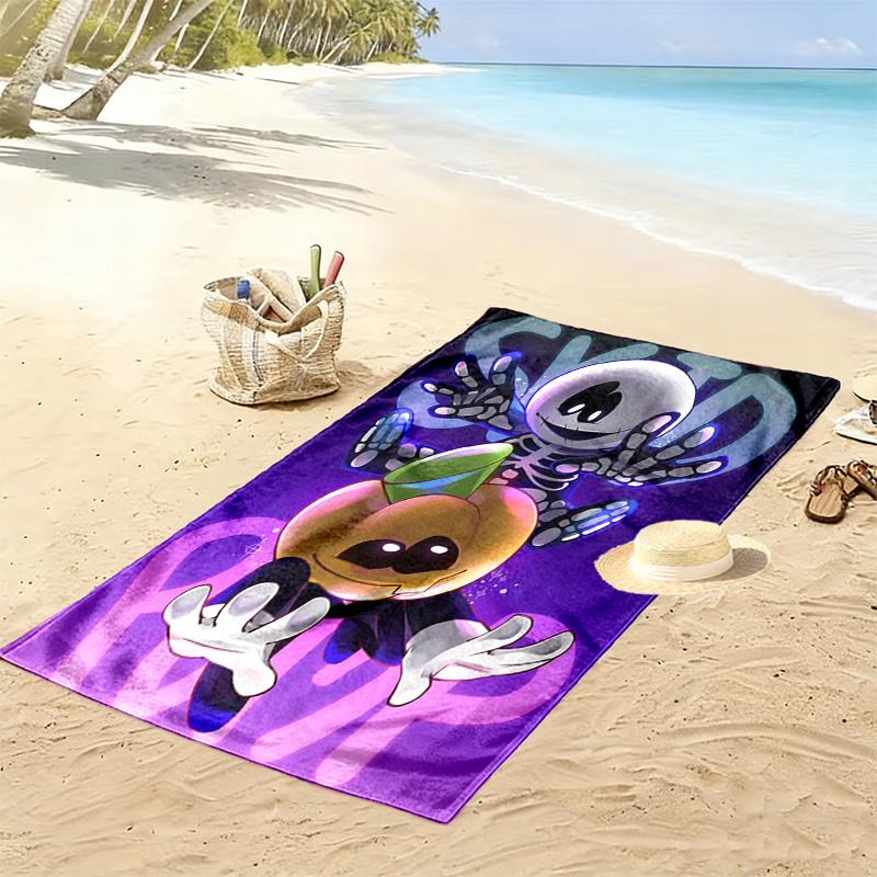 Spooky Month 2D Flat Print Beach Towel, Large Soft Quick Dry Towel for Beach Camping Swimming.NSTJ0928427