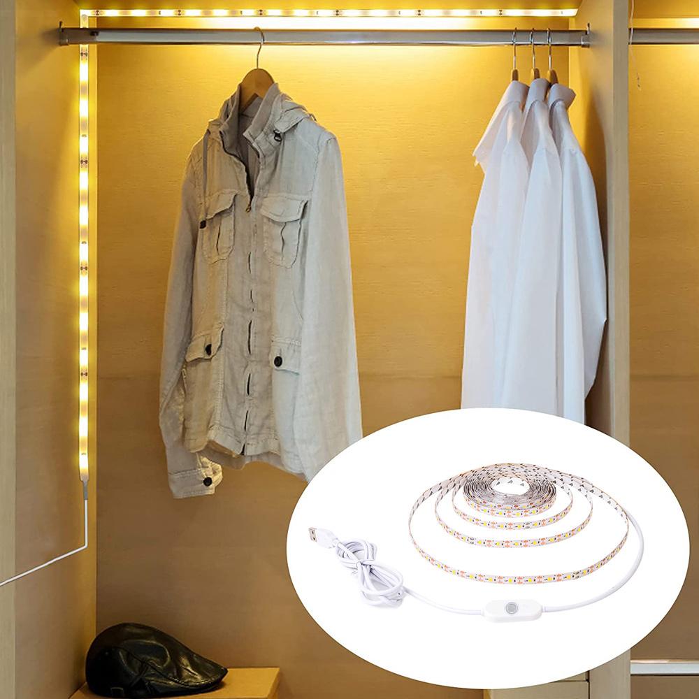1 Satz einfarbige flexible hintergrundbeleuchtete LED-Streifen für Schlafzimmer, Schminkspiegelbeleuchtung, Küche, Wohnzimmer, Schrankdekoration