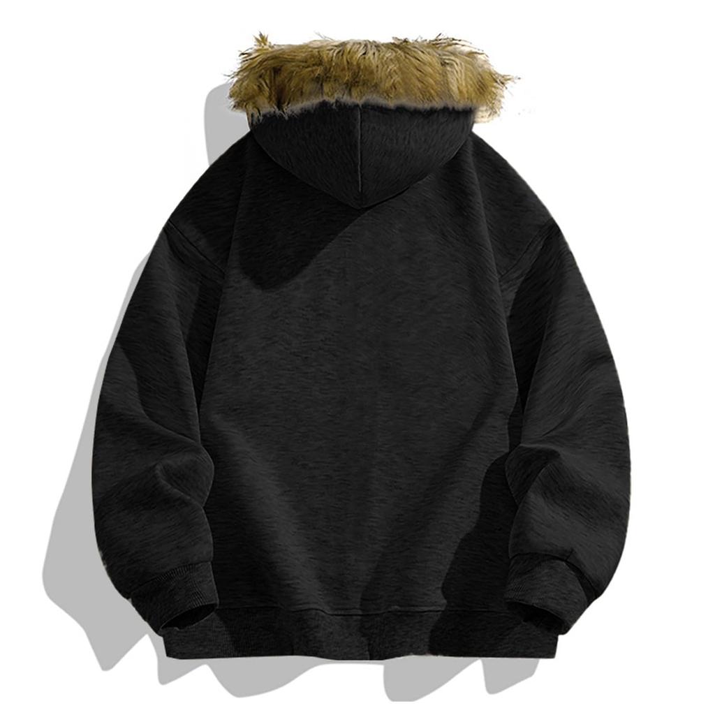 Men's  Keep Warm  Hooded Hood  Collar  Coat