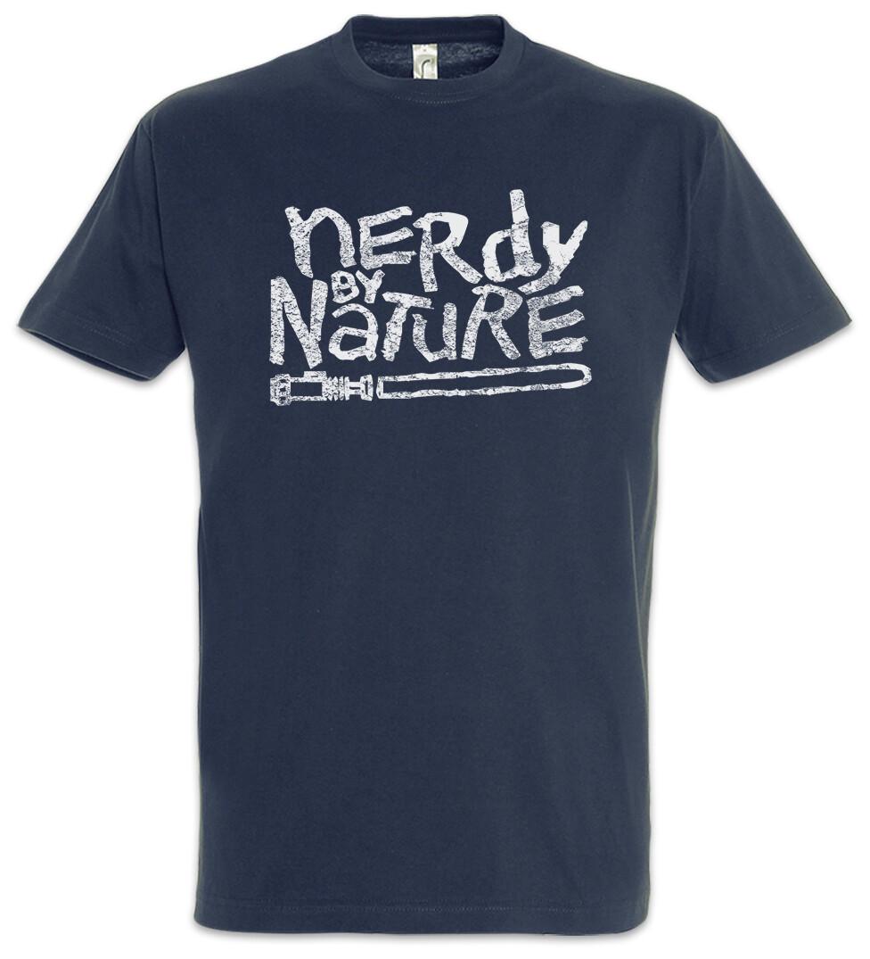 Nerdy By Nature T-Shirt Star Fun Light Saber Geek Nerd Wars Skywalker XXXL