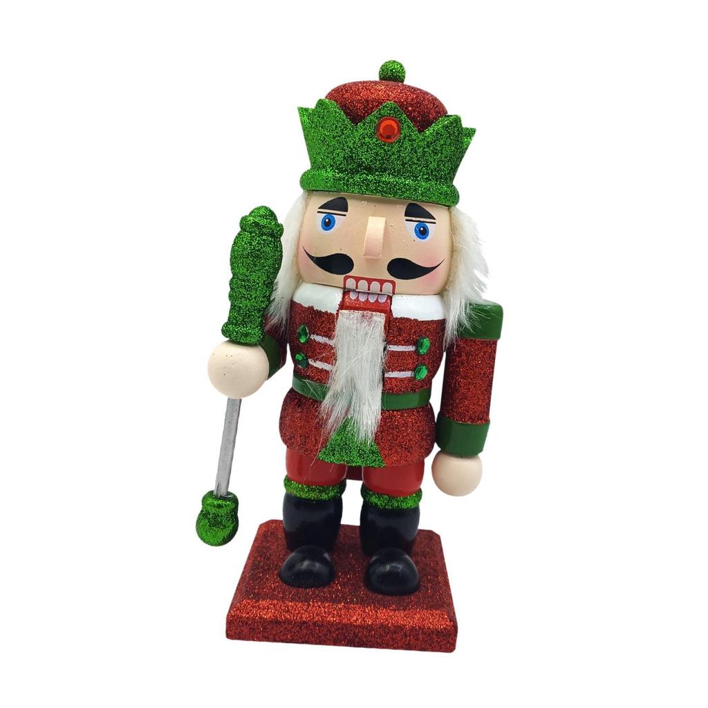 Nutcracker Figurine Crafts Wooden Nutcracker for Tabletop Shelves Birthday
